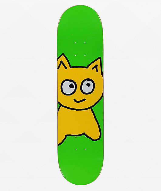 Meow Skateboards Green Big Cat 8.0" Skateboard Deck